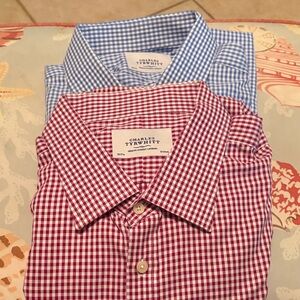 Charles Tyrwhitt Classic Fit Dress Shirt Bundle – Blue and Red